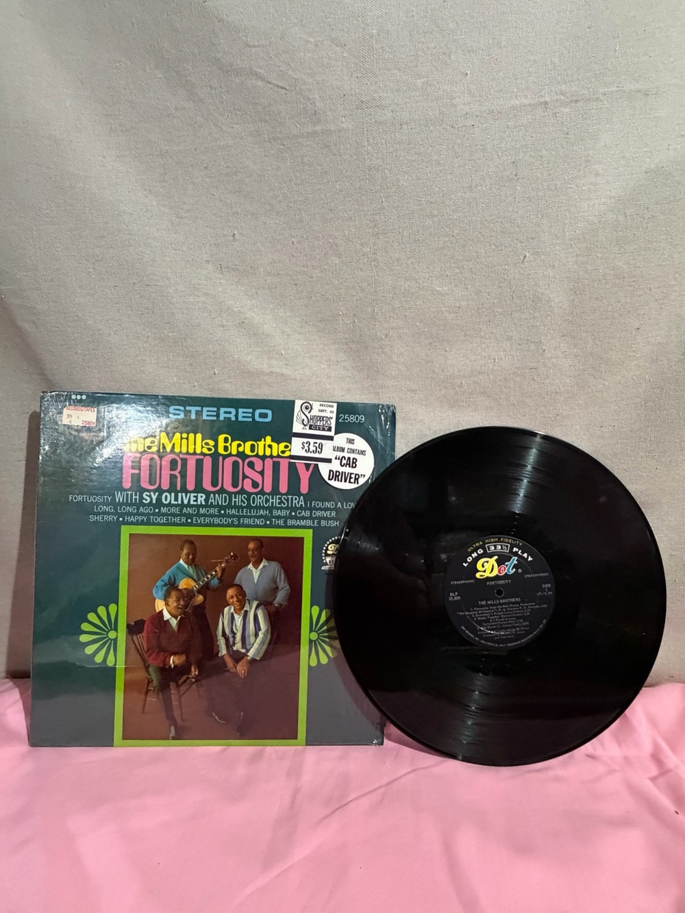 Dot Vintage Vinyl Record - Fortuosity by The Mills Brothers -